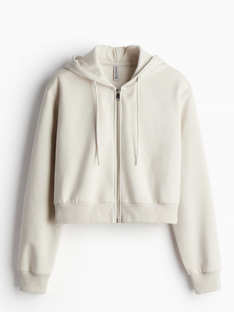 H&M Short Hooded Sweatshirt Jacket